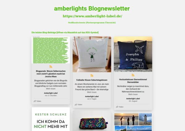 amberlights Blognewsletter blogspot RSS