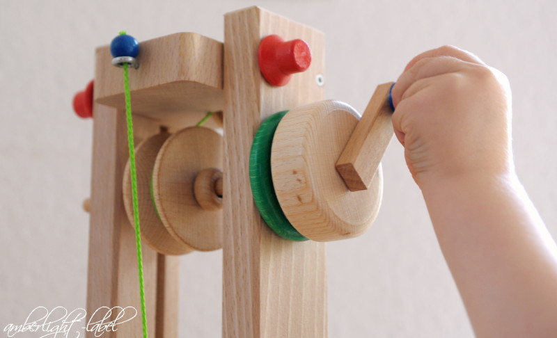 Holzspielzeug: Lift für die - Kugelbahn Label Amberlight Drewa
